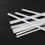 30pcs L-shaped styrene profiles white plastic strips