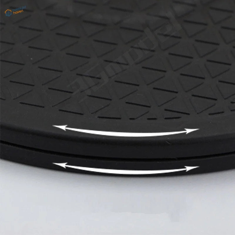 Black rubber rotating plate with diamond texture for scale modeling