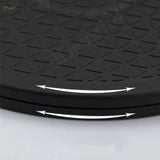 Black rubber rotating plate with diamond texture for scale modeling