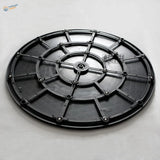 Black 360 degrees rotating plate back for scale modeling airbrushing