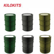 20pcs 1/35 green black olive drab metal drums for scale modeling dioramas