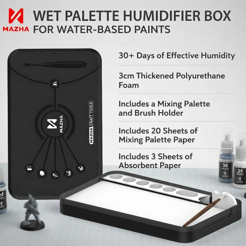 MAZHA wet palette for miniature and model painting