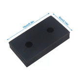 UStar universal bottle holder black rubber block 15cm x 8cm with holes