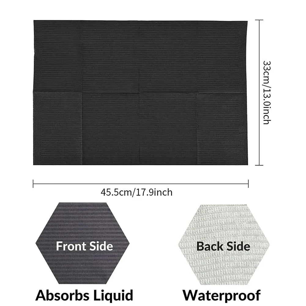 Black textured absorbent mat 45.5x33cm with waterproof back for precision hobby tools