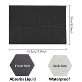 Black textured absorbent mat 45.5x33cm with waterproof back for precision hobby tools