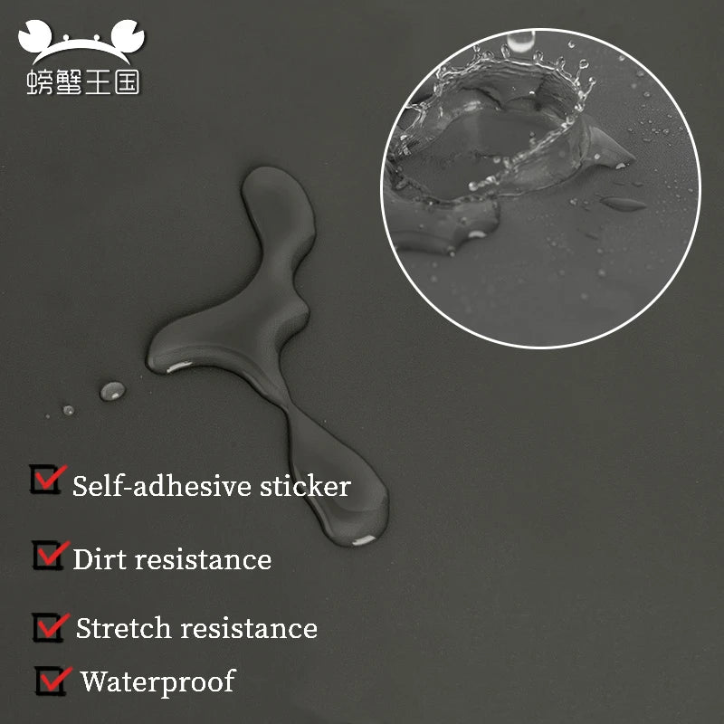 Waterproof self-adhesive road marking sticker with water drops