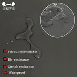 Waterproof self-adhesive road marking sticker with water drops
