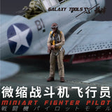 1/48 WWII fighter pilots: tan beige flight suit on miniature pilot by model jet