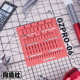 Pink Gzpro-06 3D-printed scale modeling tool with grid guide