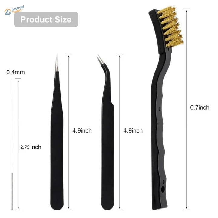 3D Printer Nozzle Cleaning Kit | Pins, Brush &amp; Tweezers | Hobbyist ...