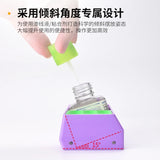 Purple 15-degree tilt glue holder for scale modeling glue bottles