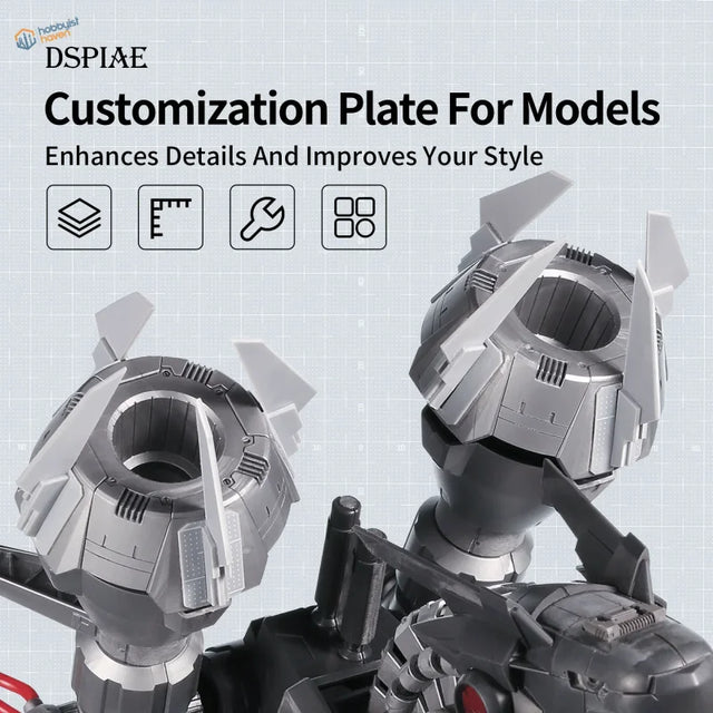Gray metallic graduated plastic board with angular ridged design