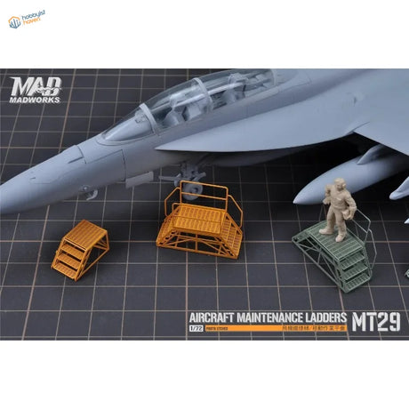 3pcs 1/72 orange green scale maintenance ladders for aircraft models