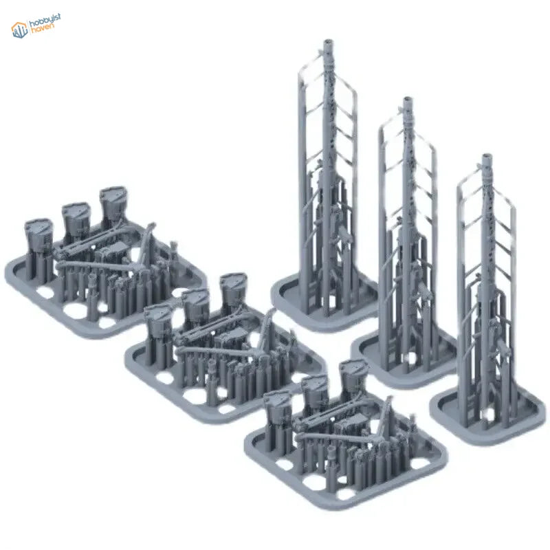 Gray 1/35 German MG34 machinegun 3D-printed model kit with oil rigs
