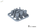 1/35 German MG34 machinegun gray plastic model kit with gear components