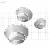 3pcs deep paint mixing cups, shiny silver cylindrical tins
