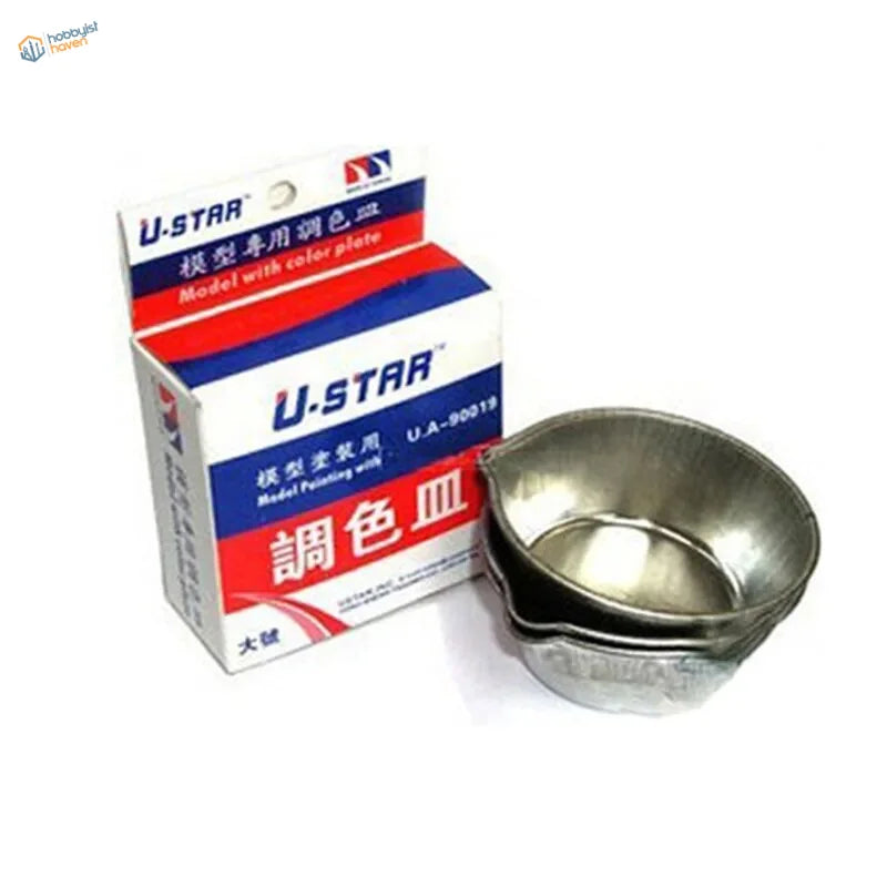 3pcs deep paint mixing cups with silver U-Star metallic mixing cup