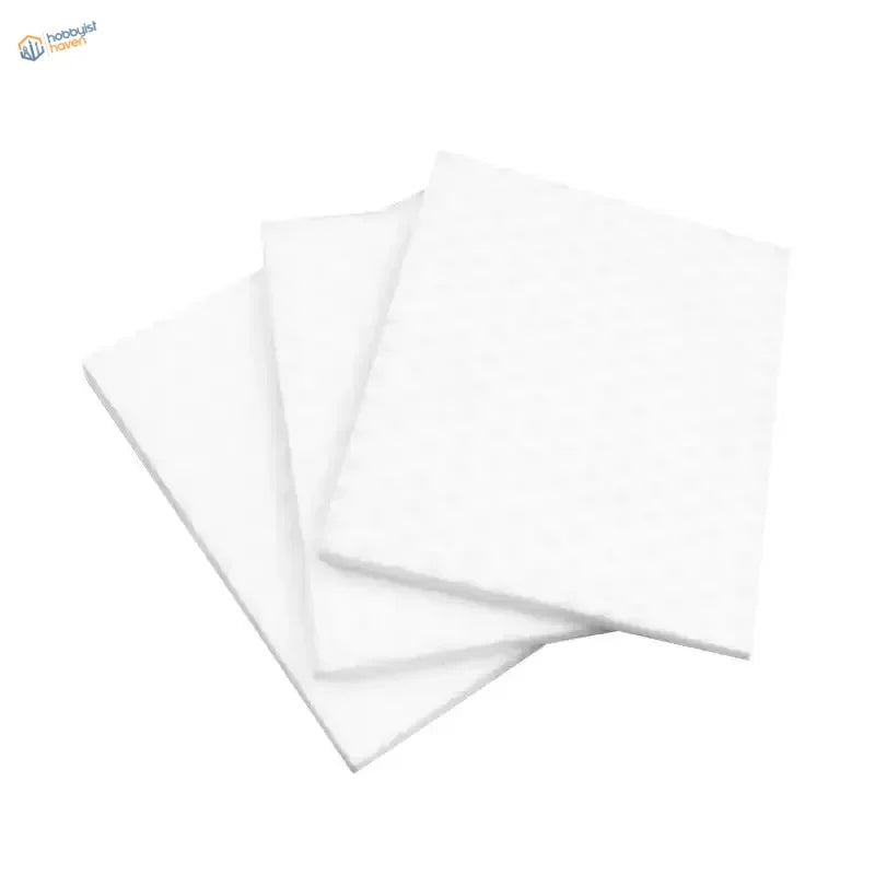 3pcs deglossing pads: stacked white rectangular foam pads