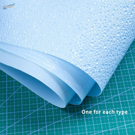 Light blue PVC sheets with diamond texture for scale modeling
