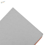 Gray 400/1500 grit whetstone with textured foam board and orange edge
