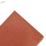 Red-orange 400/1500 grit whetstone sanding block for precision hobby scale modeling tools