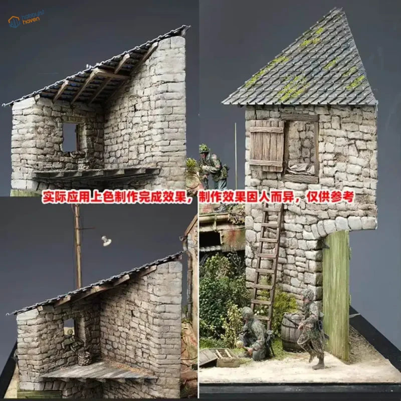 1/35 scale model roof tiles for dioramas