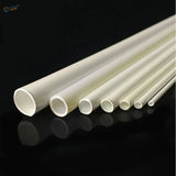 Set of 40pcs 2-10mm white translucent ABS round tubes for scale modeling
