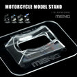 MENG 1/12 clear acrylic motorcycle display stand with meng branding