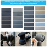Black and gray #120-20000 sand paper set for precision hobby tools