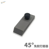 Gray metal hand plane with black knob for 45/60/90° sandpaper holder