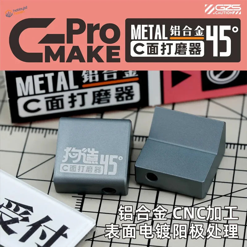 45-degree bevel sanding block with gray aluminum alloy CNC polishing