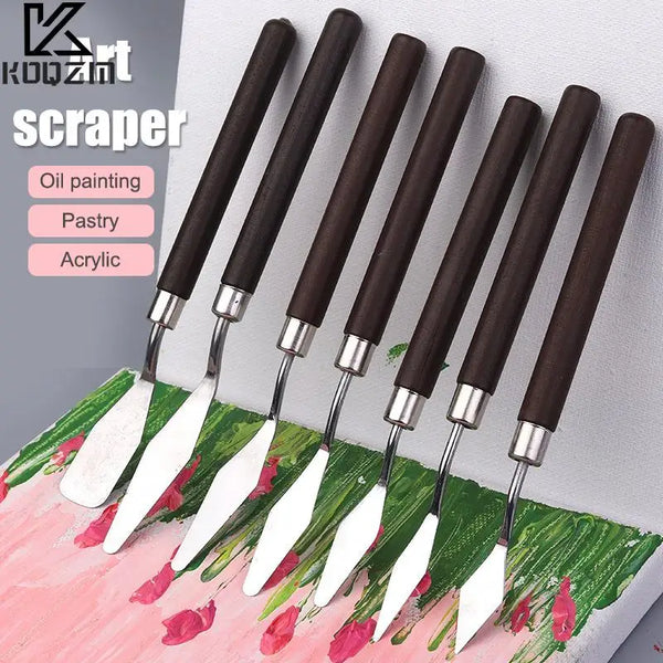 7pcs Stainless Steel Spatulas