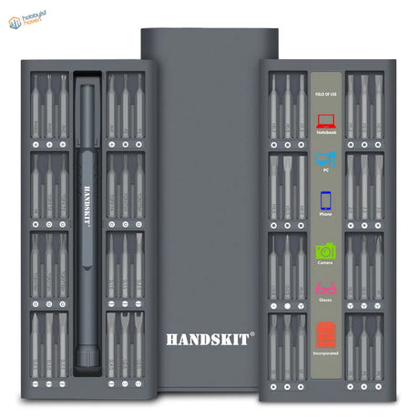 48-in-1 precision magnetic screwdriver set with bits in a case