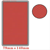 Red textured fabric panel yan model pe-35149 with gray polka dots for 1/35 photo-etch tread plates scale modeling tools