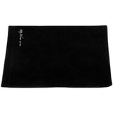 Black electrostatic cloth for sanding dust removal with embroidered logo