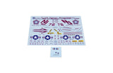 Galaxy Model 1/48 F-14A Bicentennial decals with navy blue insignias