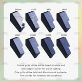 Black rectangular sanding sticks with grits 280 to 1500 included in geehobby self-adhesive sandpaper 20pcs bonus toy kit