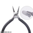 Madworks flat nose photo etch bending pliers with black handles silver jaws and spring mechanism for precision hobby tools