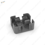 Gray plastic FF33 German field telephone connector housing with slots