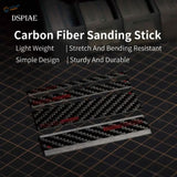 4pcs black and red carbon fiber sanding plates with woven pattern