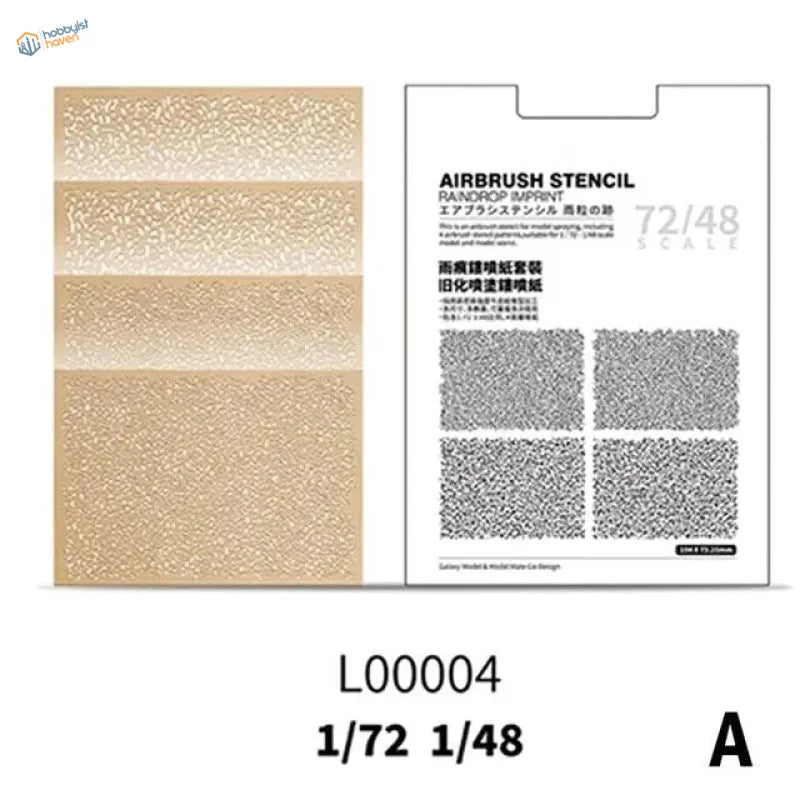 4pcs craft paper marbling weathering stencils for 1/72 1/48 scale