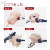 4pcs short bristle brushes for weathering in S, M, L, XL sizes