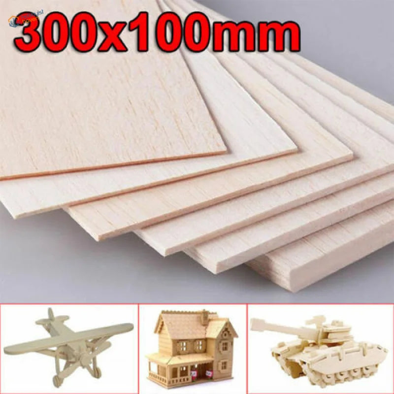 Light 1mm-8mm balsa wood sheets for airplane and house models