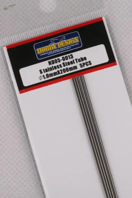 5 pcs 0.4-1.5mm stainless steel tubes for scale modeling in clear package