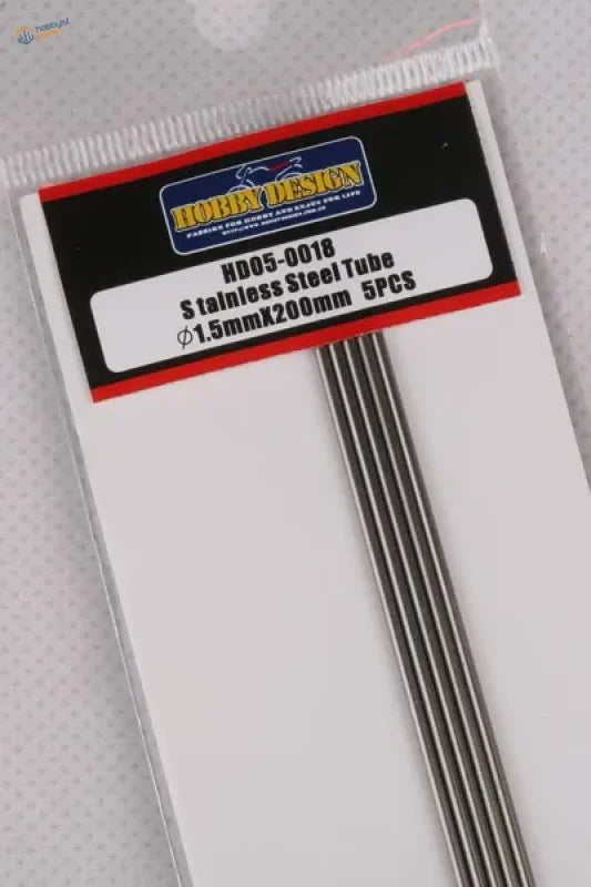 5 pcs 0.4-1.5mm stainless steel tubes for scale modeling in hobby design package