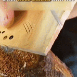 Hand carving wood block with solid carbide drill bit set