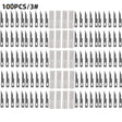 100 hobby knife blades with protective caps