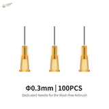 Three 0.3mm DSPiae wash-free airbrush replacement needles