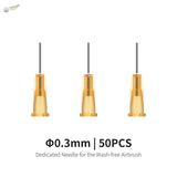Three 0.3mm DSPiae wash-free airbrush replacement needles