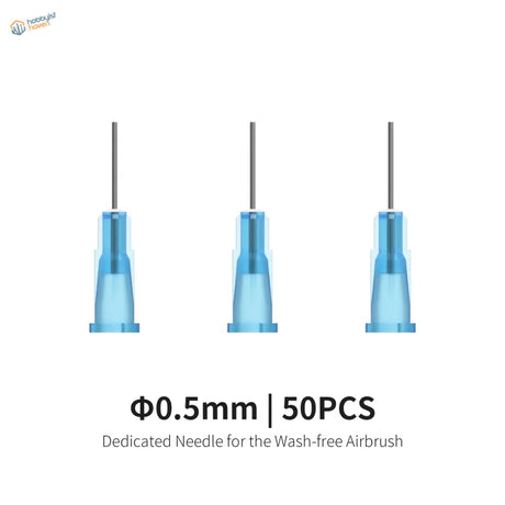 50 DSPIAE wash-free airbrush replacement needles, 0.5mm, set of 50